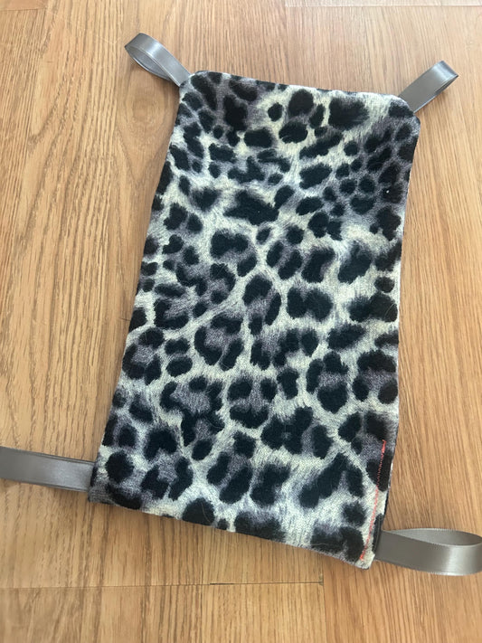 Small Animal Hammock - reversible hanging hammock with loops, about 12x7 inches