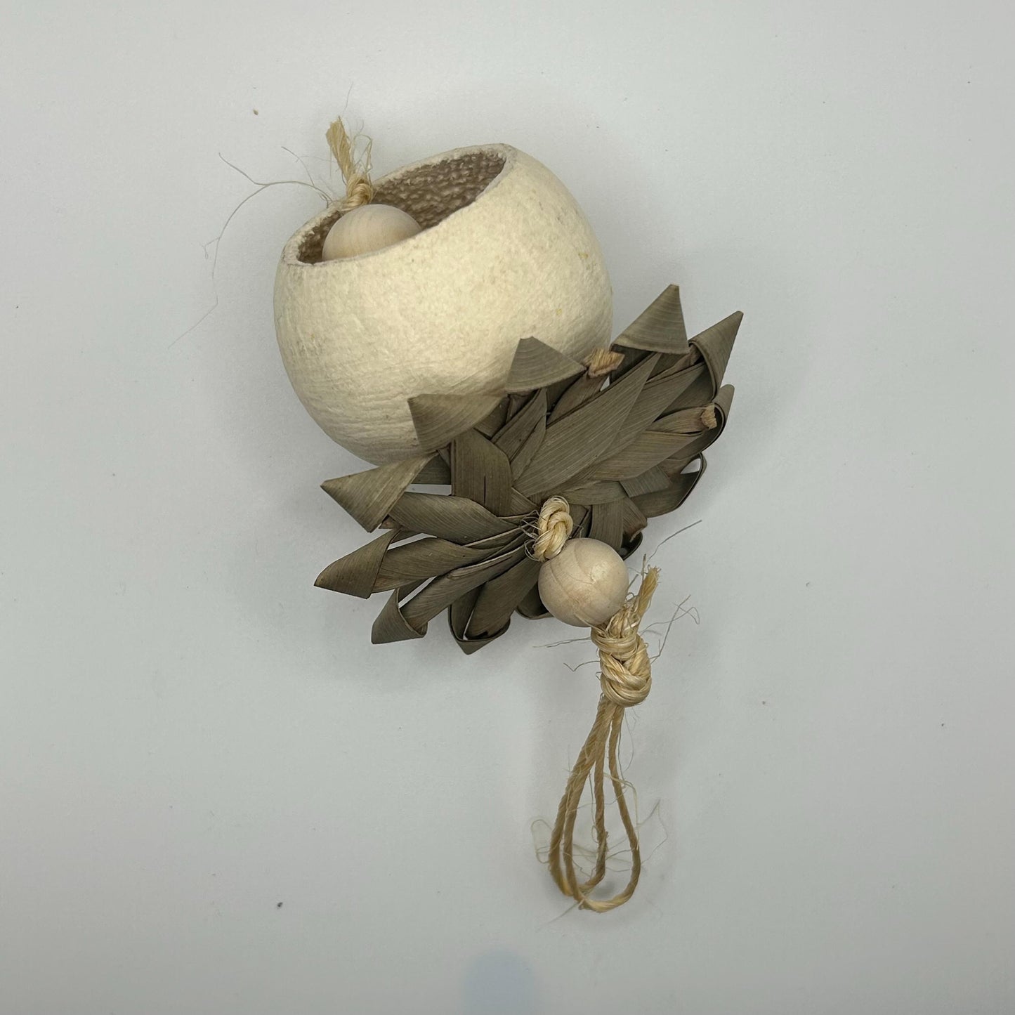 Natural Small Animal Pod Toy with Vine Ball: Enrichment & Boredom Breaker
