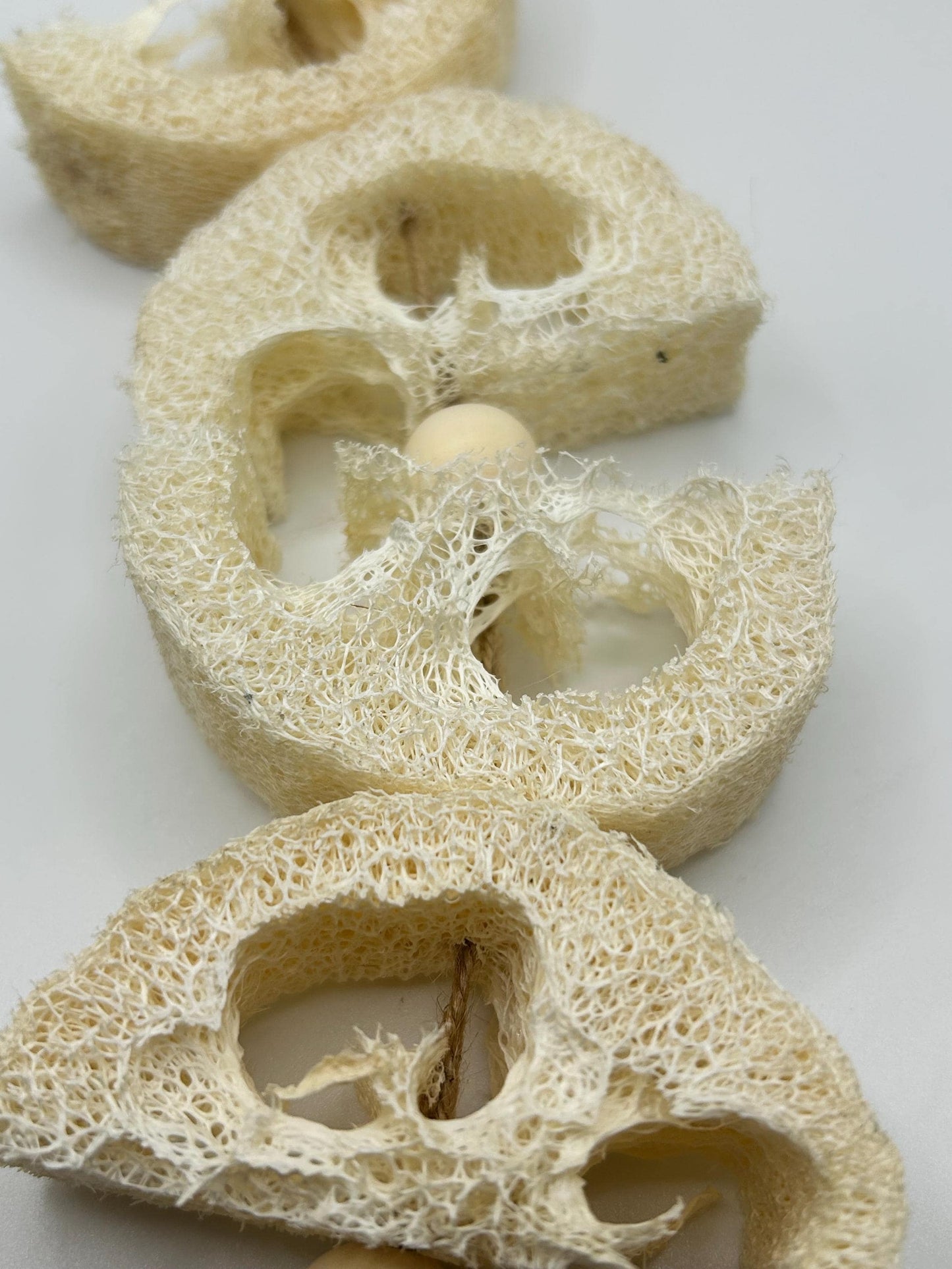 Natural Loofah Small Animal Enrichment Toy, Safe for Rats, Rabbits, Guinea Pigs, Hamsters, Mice