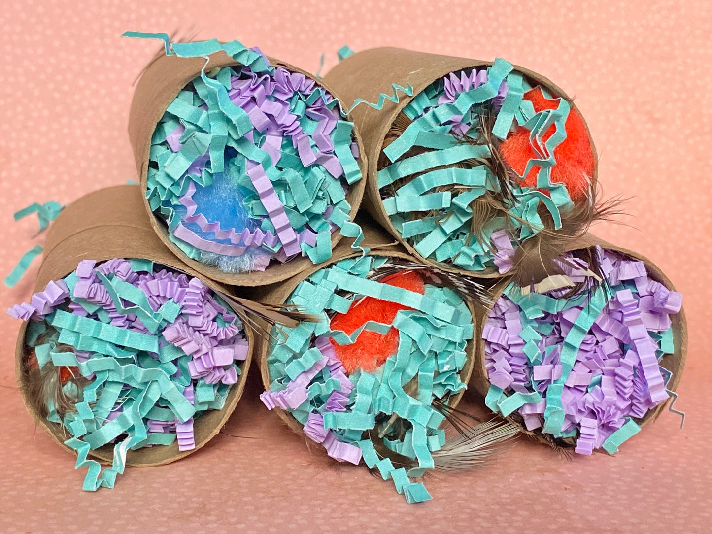 XL Rat Forage Roll Toy: Boredom Buster with Feathers
