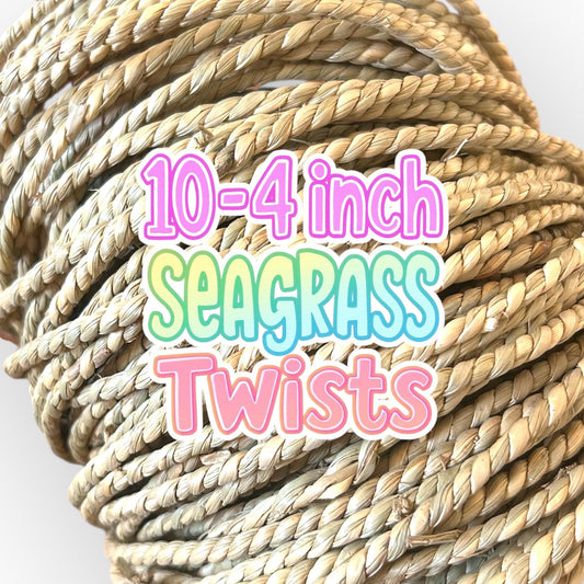 Natural Seagrass Twist Bundle - 10x individual 4inch twists included - Now 3/16 inches Wide